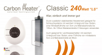 T.B.D. Carbon Heater - „Classic“ LS 240 Watt - analog